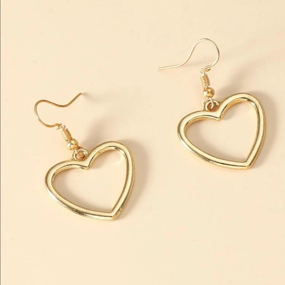 Gold Hearts Earrings